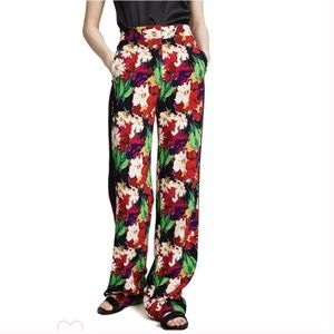 Veronica Beard Grigore Floral Pants size 8 EUC